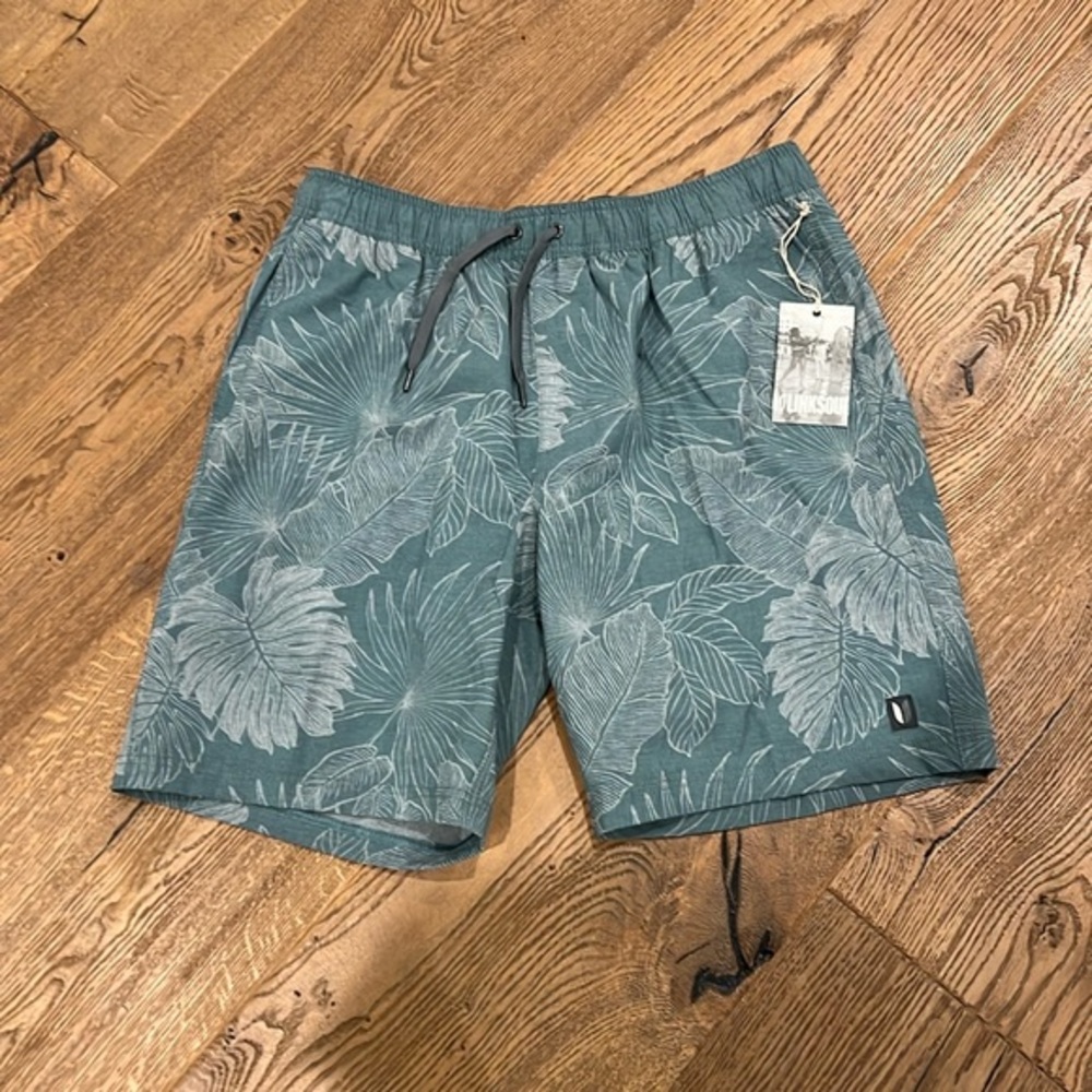 LinkSoul Golf XL  Tempus Fugit Printed Shorts Green Men‎ New